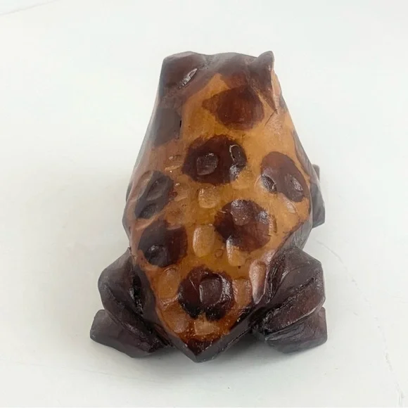 Hand Carved Wooden Frog - Picture 6 of 16